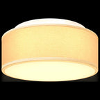 Ceiling Lamp with Spotlights White 30 x 30 x 13.5 cm Fabric