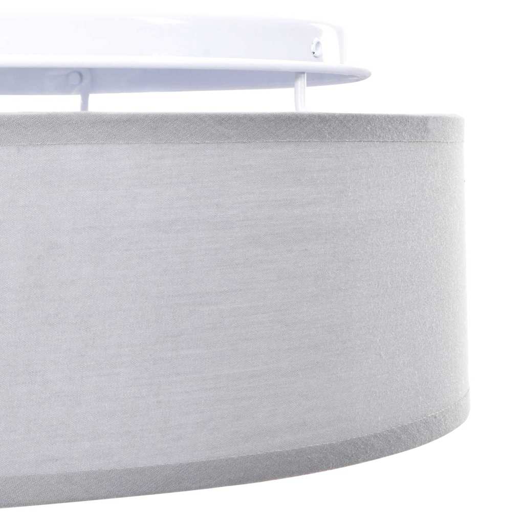 Ceiling Lamp with Spotlights Grey 30 x 30 x 13.5 cm Fabric