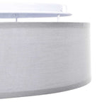 Ceiling Lamp with Spotlights Grey 30 x 30 x 13.5 cm Fabric