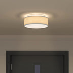 Ceiling Lamp with Spotlights Grey 30 x 30 x 13.5 cm Fabric