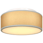 Ceiling Lamp with Spotlights Grey 30 x 30 x 13.5 cm Fabric