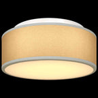 Ceiling Lamp with Spotlights Grey 30 x 30 x 13.5 cm Fabric