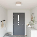 Ceiling Lamp with Spotlights Taupe 30 x 30 x 13.5 cm Fabric