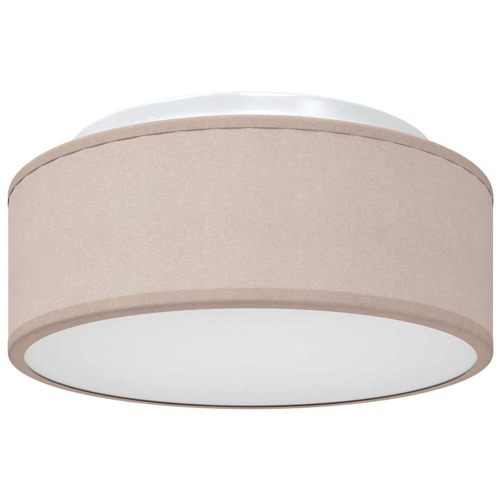 Ceiling Lamp with Spotlights Taupe 30 x 30 x 13.5 cm Fabric