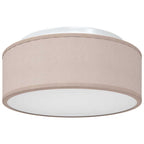 Ceiling Lamp with Spotlights Taupe 30 x 30 x 13.5 cm Fabric