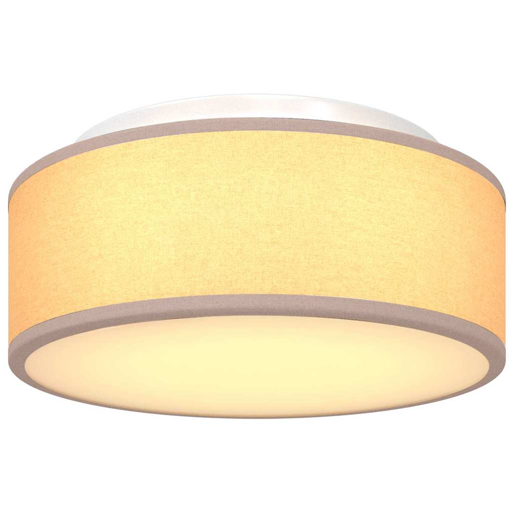 Ceiling Lamp with Spotlights Taupe 30 x 30 x 13.5 cm Fabric