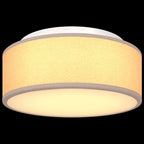 Ceiling Lamp with Spotlights Taupe 30 x 30 x 13.5 cm Fabric