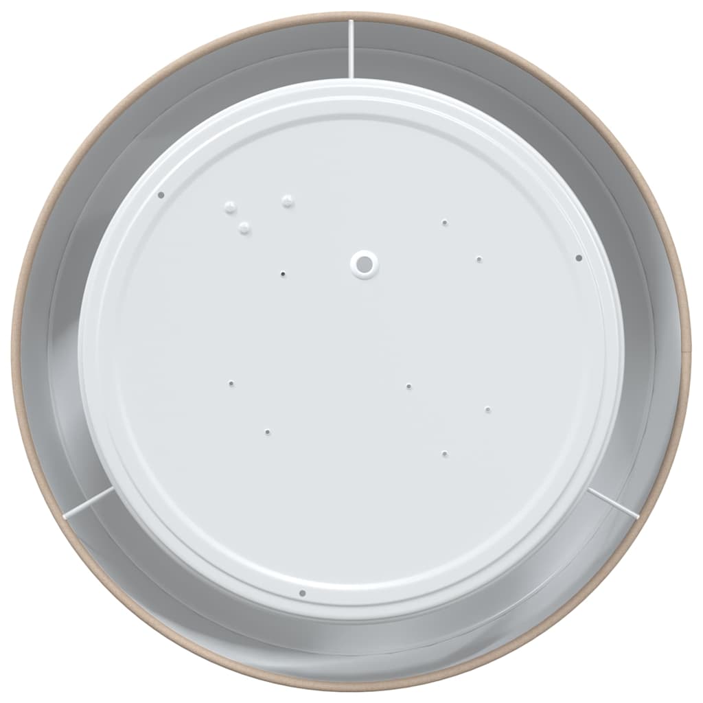 Ceiling Lamp with Spotlights Taupe 30 x 30 x 13.5 cm Fabric