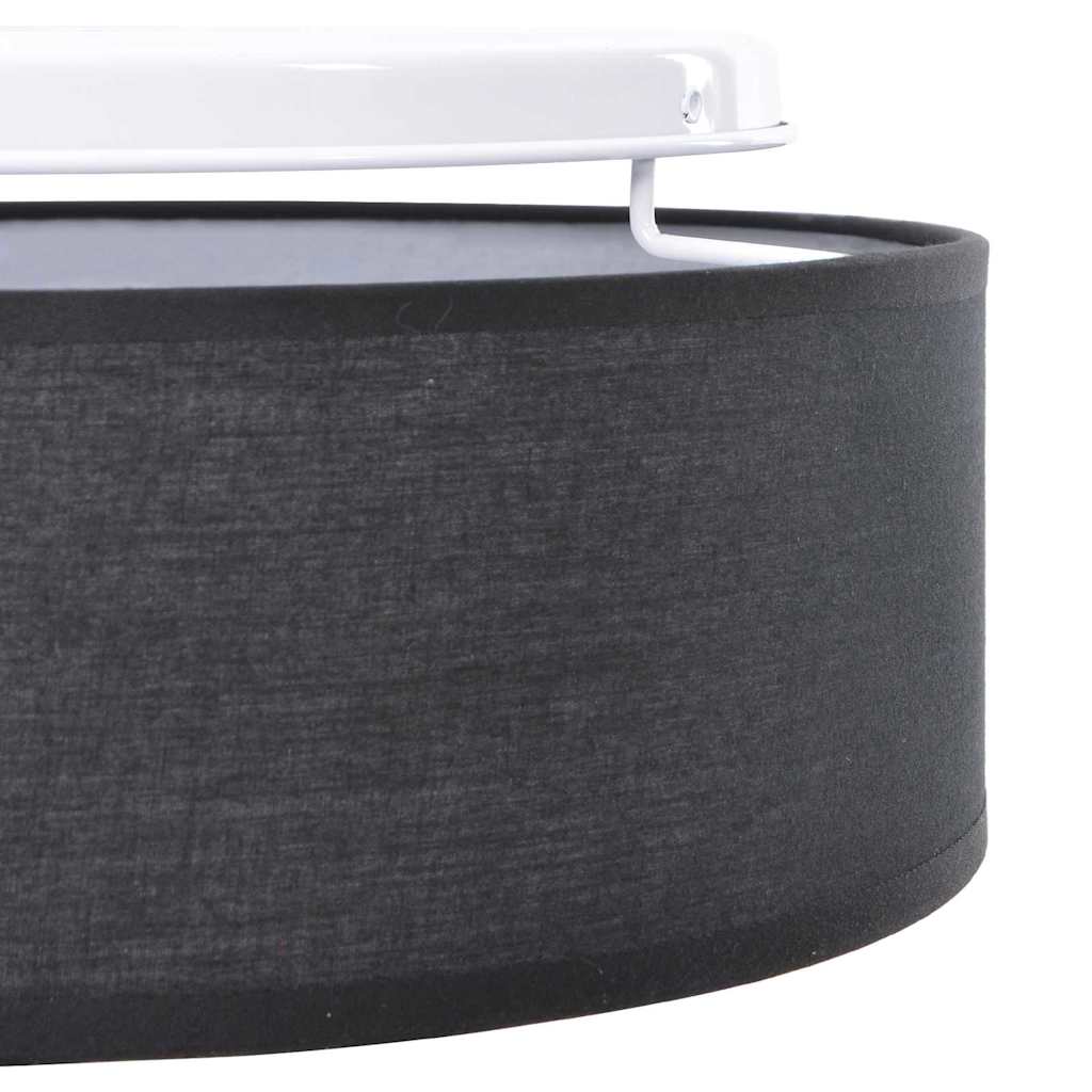 Ceiling Lamp with Spotlights Black 38 x 38 x 13.5 cm Fabric