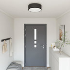 Ceiling Lamp with Spotlights Black 38 x 38 x 13.5 cm Fabric