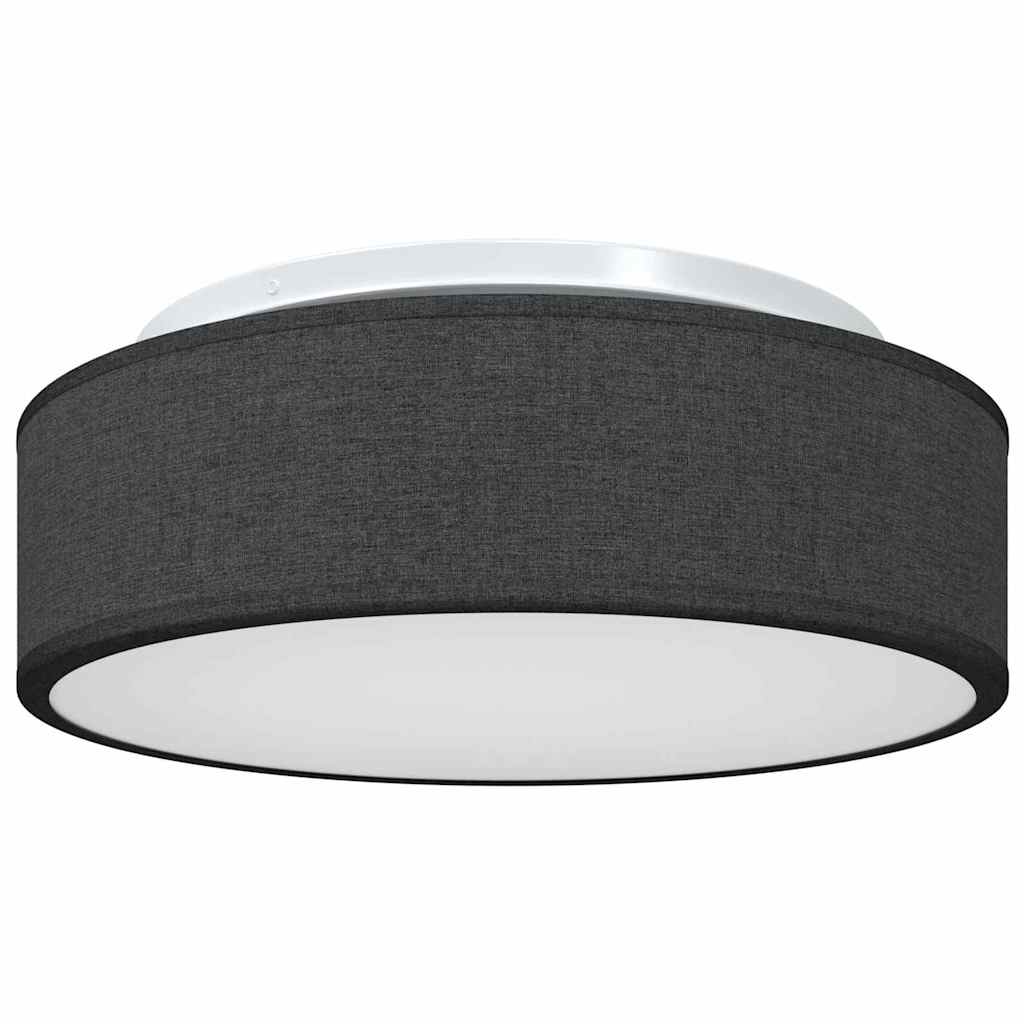 Ceiling Lamp with Spotlights Black 38 x 38 x 13.5 cm Fabric