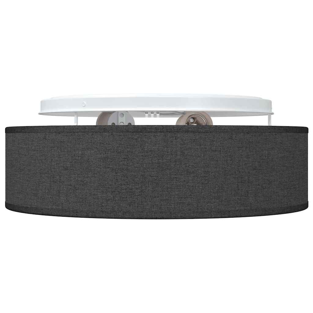 Ceiling Lamp with Spotlights Black 38 x 38 x 13.5 cm Fabric