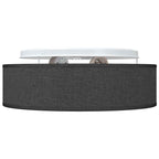 Ceiling Lamp with Spotlights Black 38 x 38 x 13.5 cm Fabric