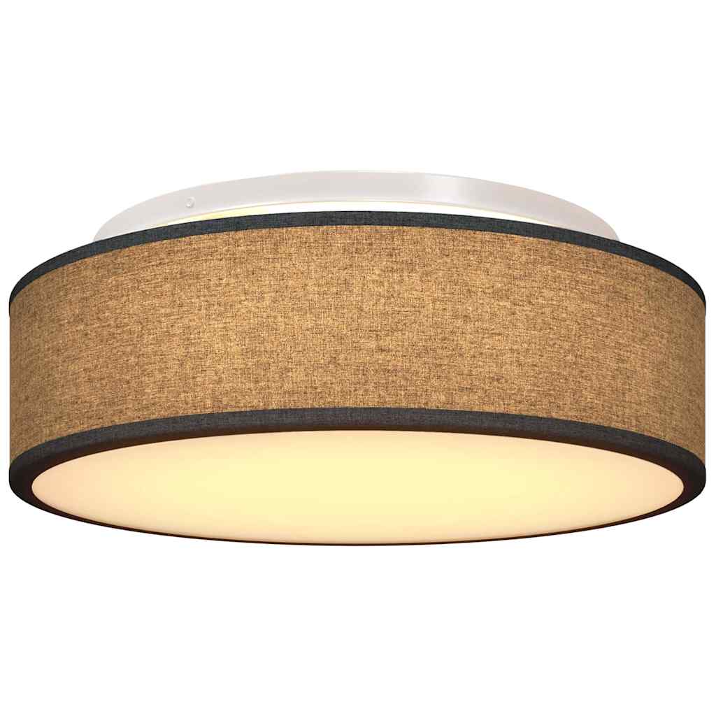 Ceiling Lamp with Spotlights Black 38 x 38 x 13.5 cm Fabric