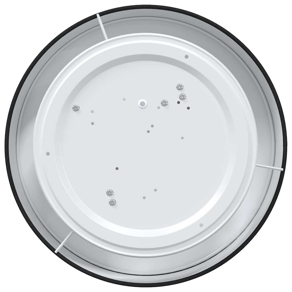 Ceiling Lamp with Spotlights Black 38 x 38 x 13.5 cm Fabric