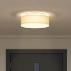 Ceiling Lamp with Spotlights White 38 x 38 x 13.5 cm Fabric