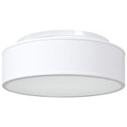 Ceiling Lamp with Spotlights White 38 x 38 x 13.5 cm Fabric