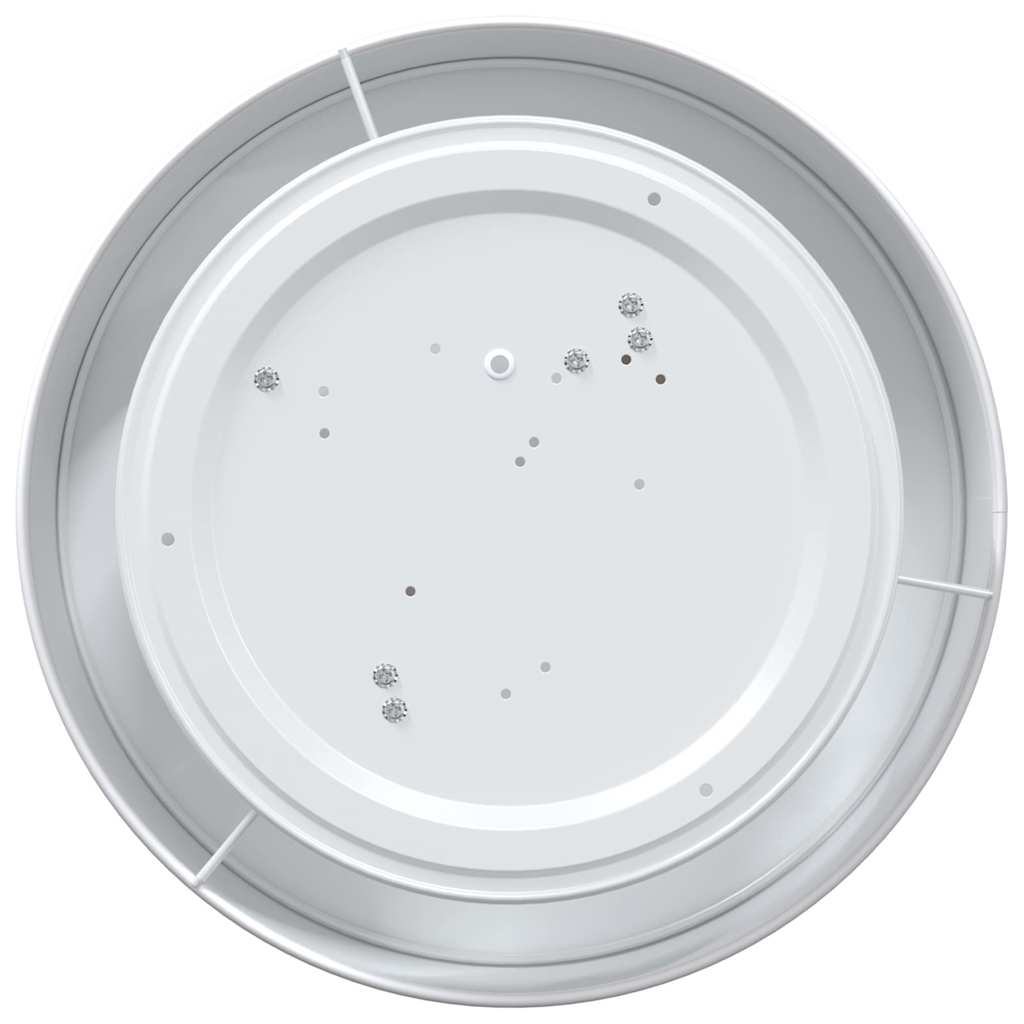 Ceiling Lamp with Spotlights White 38 x 38 x 13.5 cm Fabric