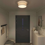 Ceiling Lamp with Spotlights Grey 38 x 38 x 13.5 cm Fabric