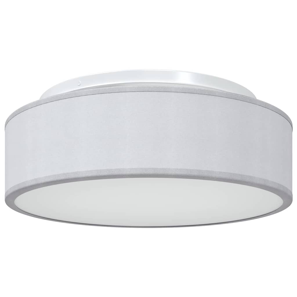 Ceiling Lamp with Spotlights Grey 38 x 38 x 13.5 cm Fabric