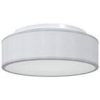 Ceiling Lamp with Spotlights Grey 38 x 38 x 13.5 cm Fabric