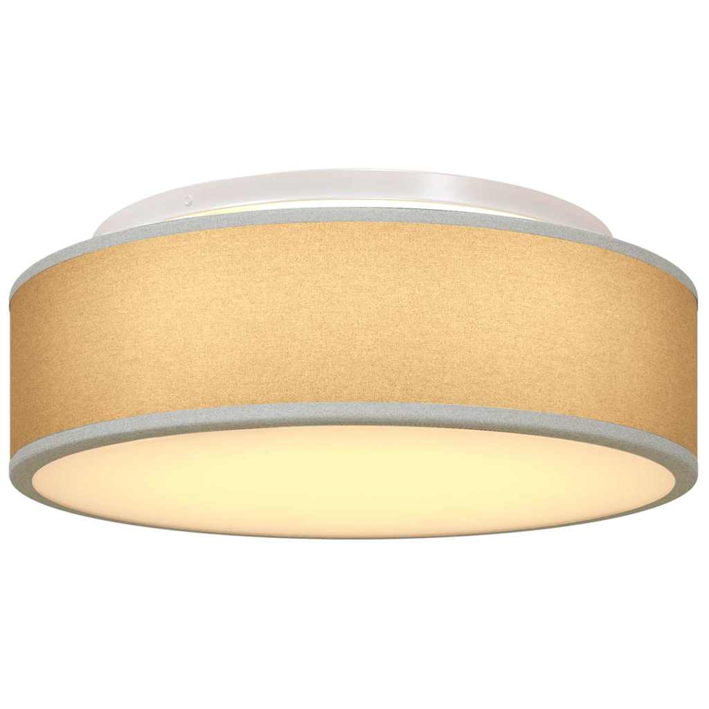 Ceiling Lamp with Spotlights Grey 38 x 38 x 13.5 cm Fabric