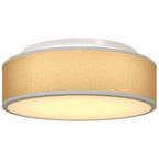 Ceiling Lamp with Spotlights Grey 38 x 38 x 13.5 cm Fabric