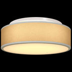 Ceiling Lamp with Spotlights Grey 38 x 38 x 13.5 cm Fabric