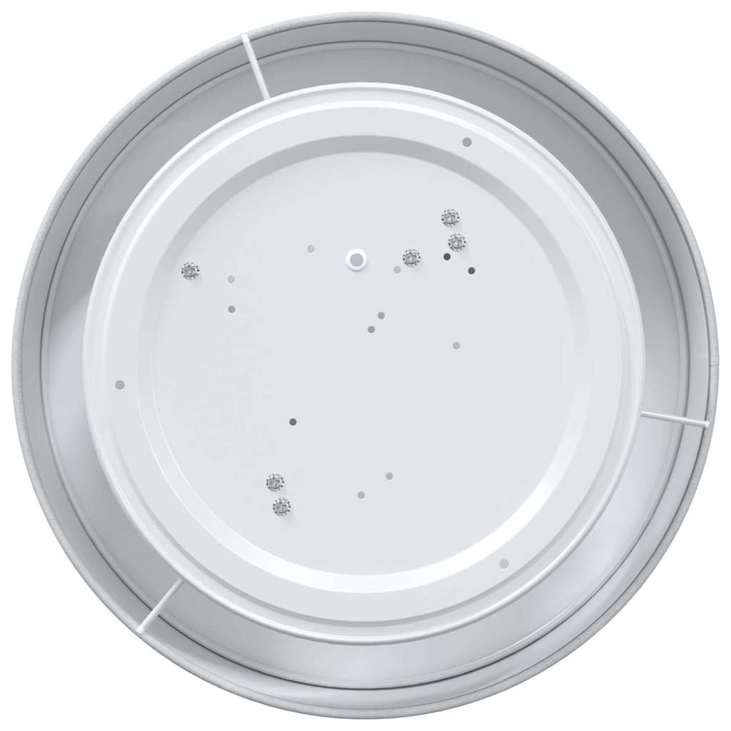 Ceiling Lamp with Spotlights Grey 38 x 38 x 13.5 cm Fabric