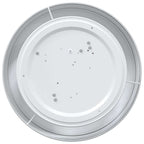 Ceiling Lamp with Spotlights Grey 38 x 38 x 13.5 cm Fabric