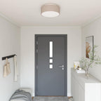 Ceiling Lamp with Spotlights Taupe 38 x 38 x 13.5 cm Fabric