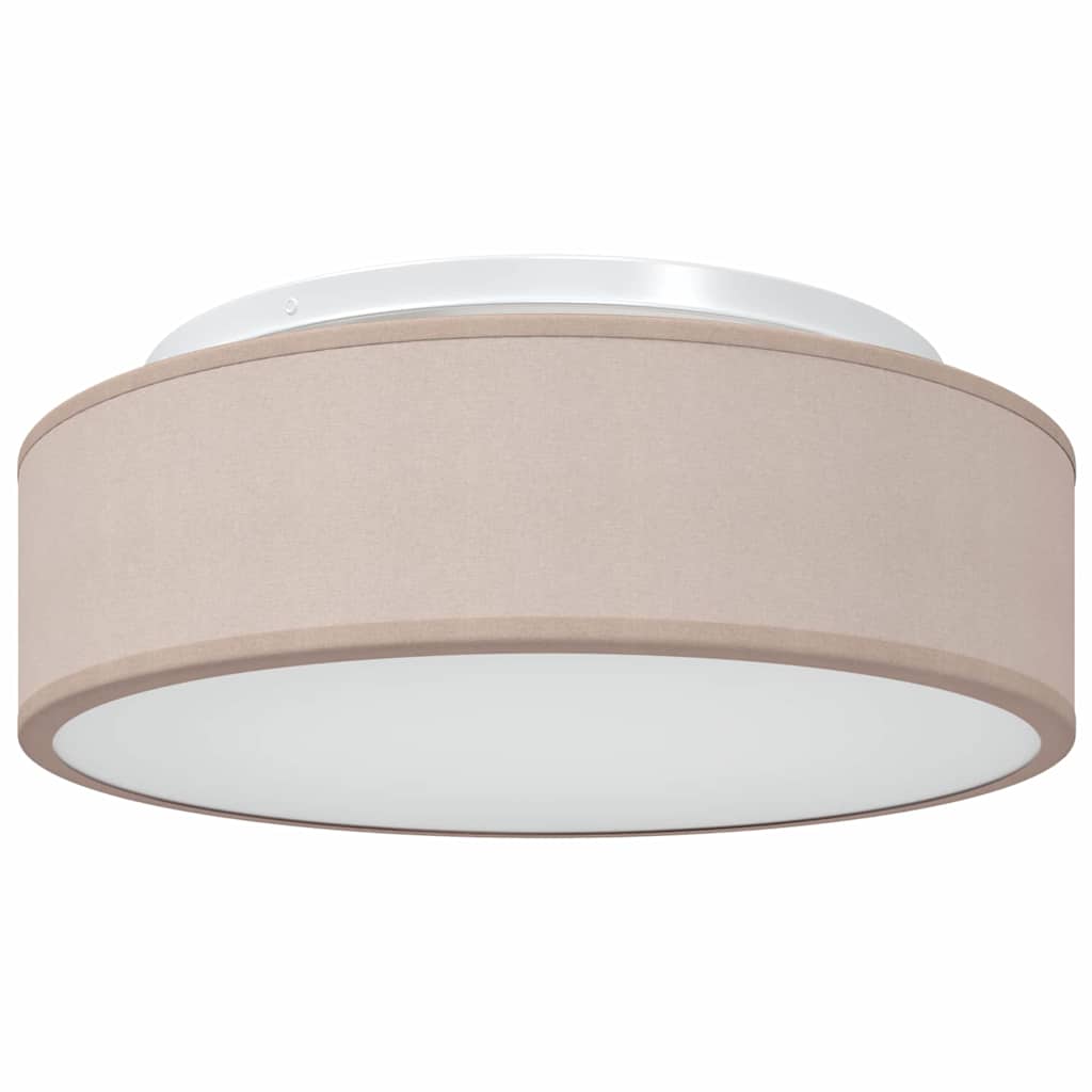 Ceiling Lamp with Spotlights Taupe 38 x 38 x 13.5 cm Fabric