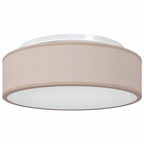 Ceiling Lamp with Spotlights Taupe 38 x 38 x 13.5 cm Fabric