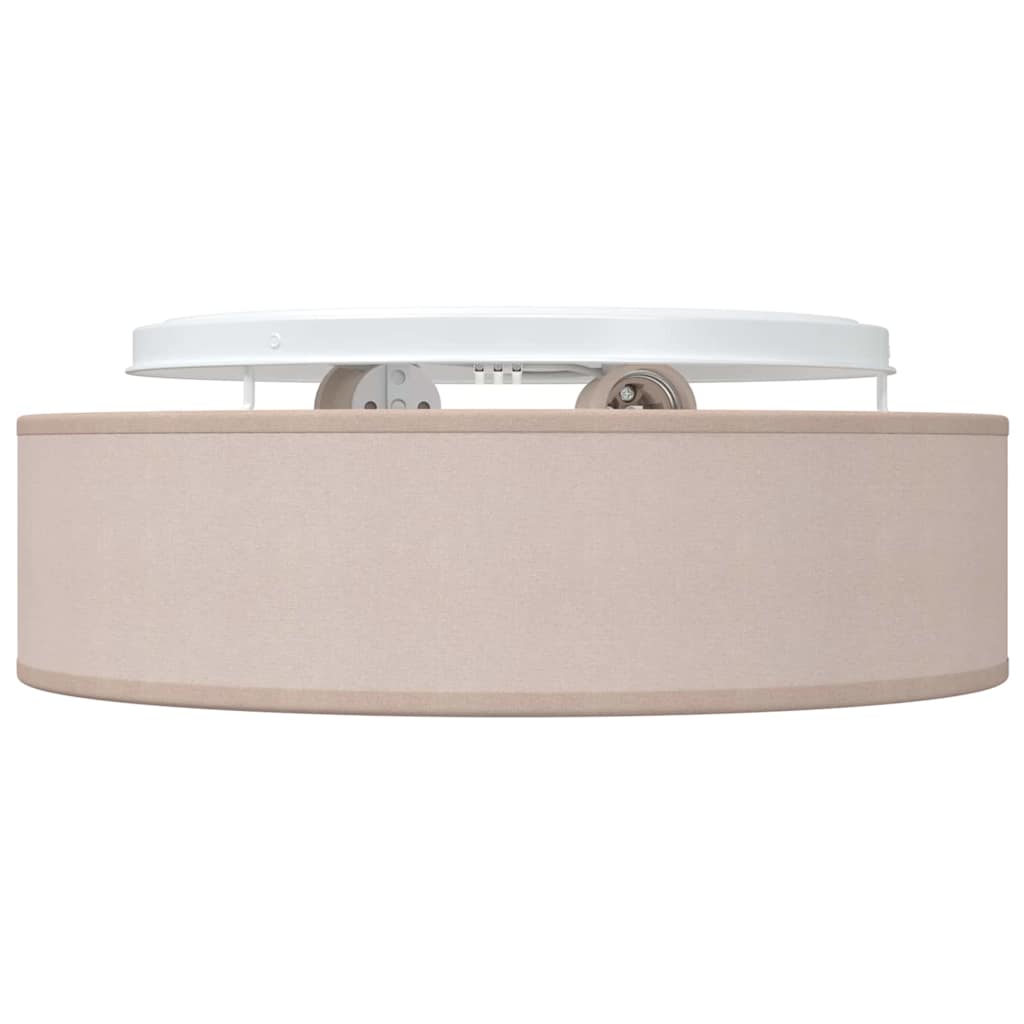 Ceiling Lamp with Spotlights Taupe 38 x 38 x 13.5 cm Fabric
