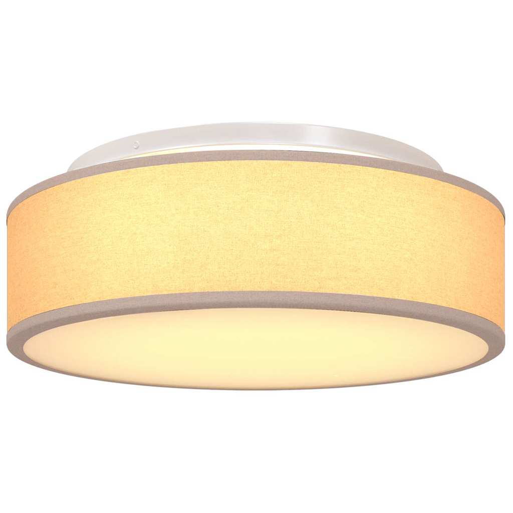 Ceiling Lamp with Spotlights Taupe 38 x 38 x 13.5 cm Fabric
