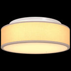 Ceiling Lamp with Spotlights Taupe 38 x 38 x 13.5 cm Fabric