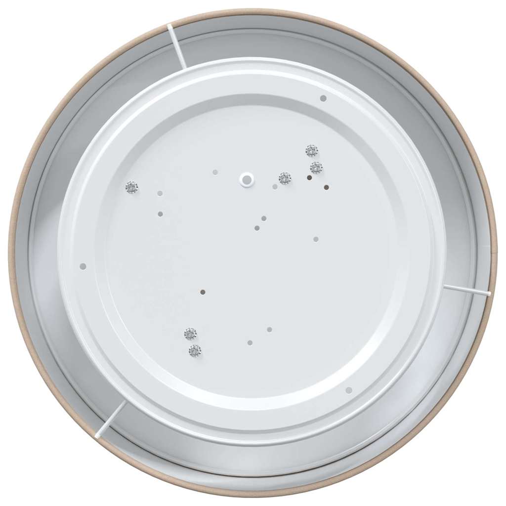 Ceiling Lamp with Spotlights Taupe 38 x 38 x 13.5 cm Fabric