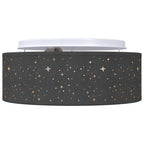Ceiling Lamp with Spotlights Black 30 x 30 x 13.5 cm Fabric