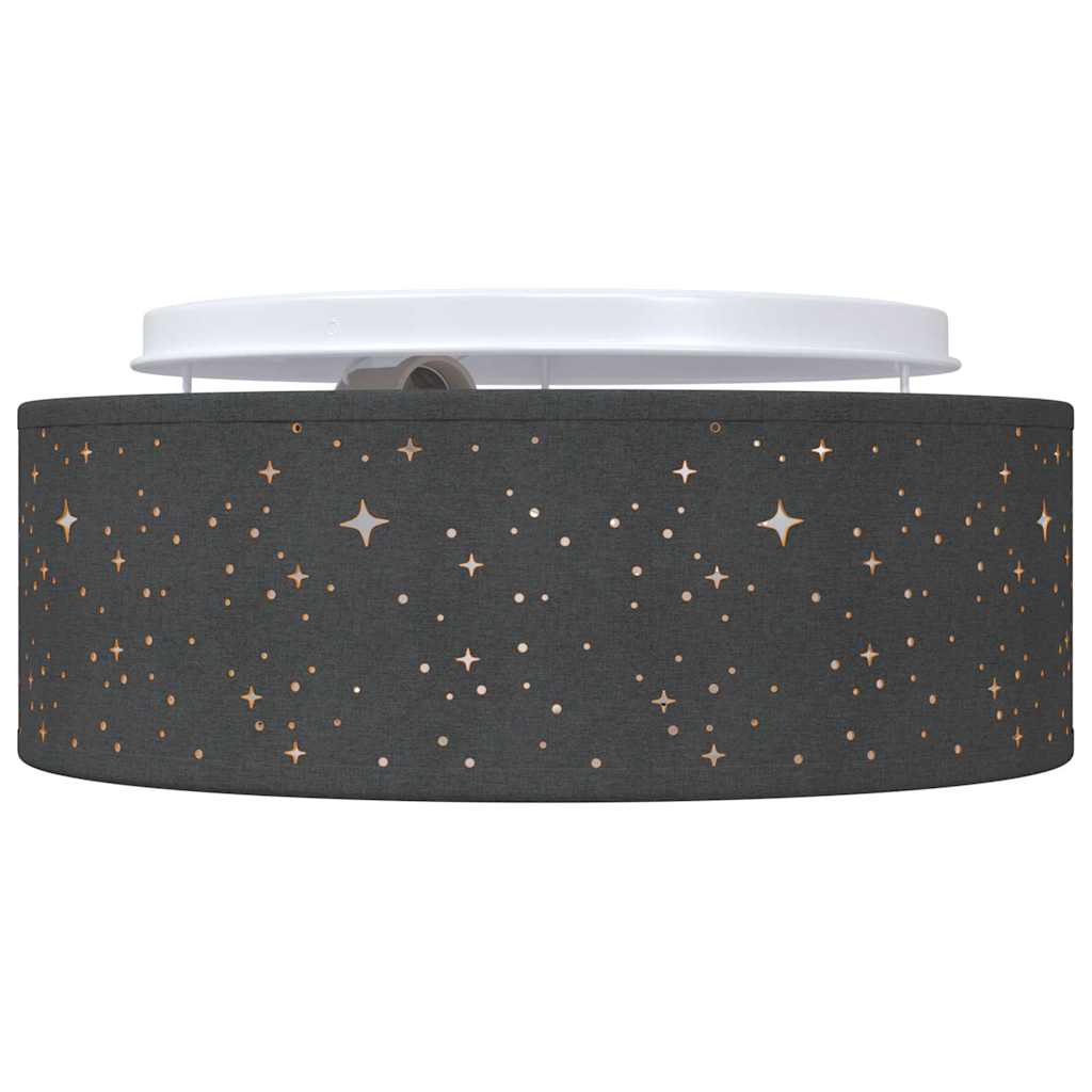 Ceiling Lamp with Spotlights Black 30 x 30 x 13.5 cm Fabric