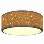 Ceiling Lamp with Spotlights Black 30 x 30 x 13.5 cm Fabric