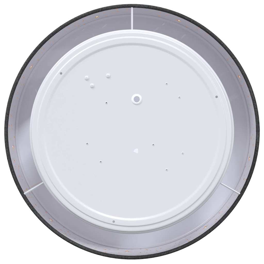 Ceiling Lamp with Spotlights Black 30 x 30 x 13.5 cm Fabric