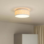 Ceiling Lamp with Spotlights Grey 30 x 30 x 13.5 cm Fabric