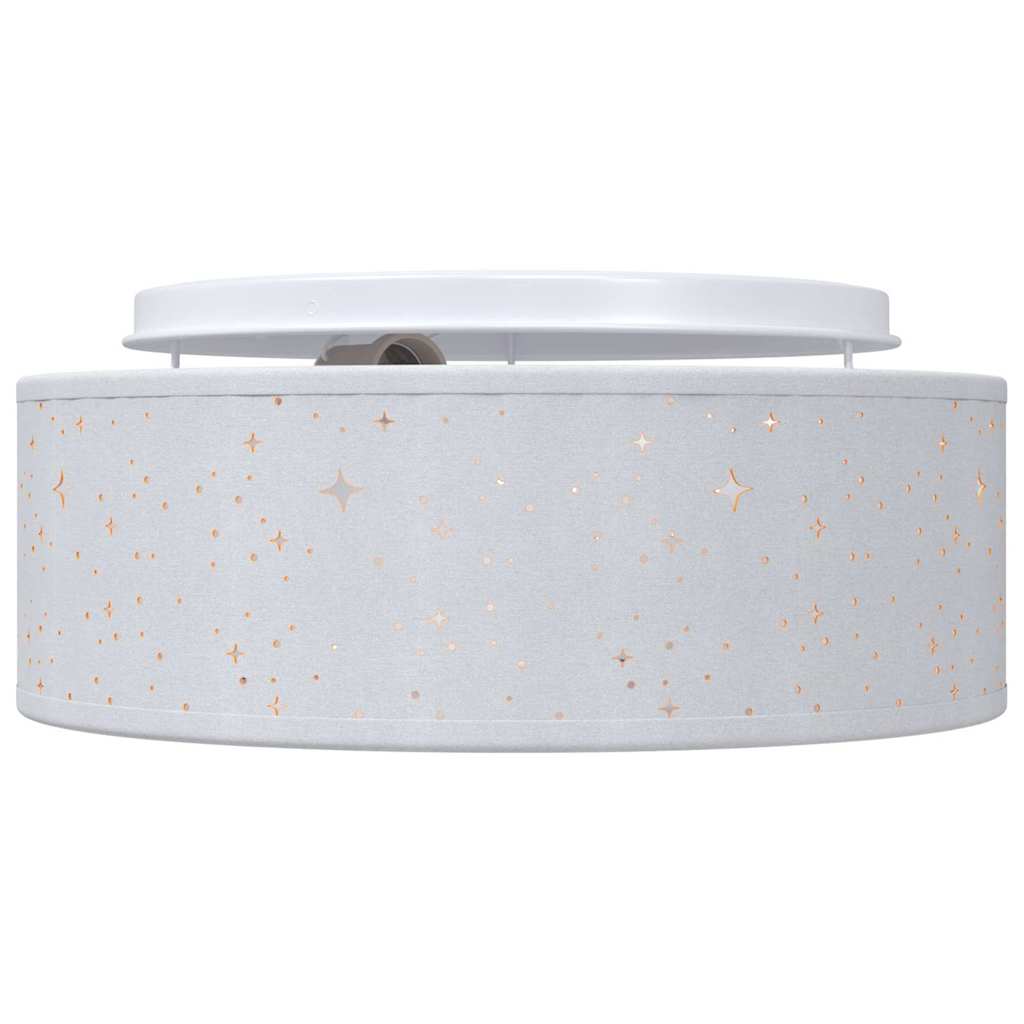 Ceiling Lamp with Spotlights Grey 30 x 30 x 13.5 cm Fabric
