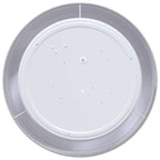 Ceiling Lamp with Spotlights Grey 30 x 30 x 13.5 cm Fabric