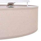 Ceiling Lamp with Spotlights Taupe 30 x 30 x 13.5 cm Fabric