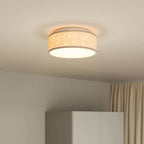 Ceiling Lamp with Spotlights Taupe 30 x 30 x 13.5 cm Fabric