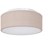 Ceiling Lamp with Spotlights Taupe 30 x 30 x 13.5 cm Fabric