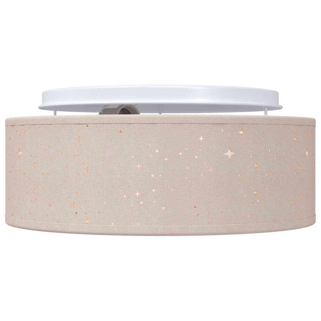 Ceiling Lamp with Spotlights Taupe 30 x 30 x 13.5 cm Fabric