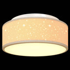 Ceiling Lamp with Spotlights Taupe 30 x 30 x 13.5 cm Fabric