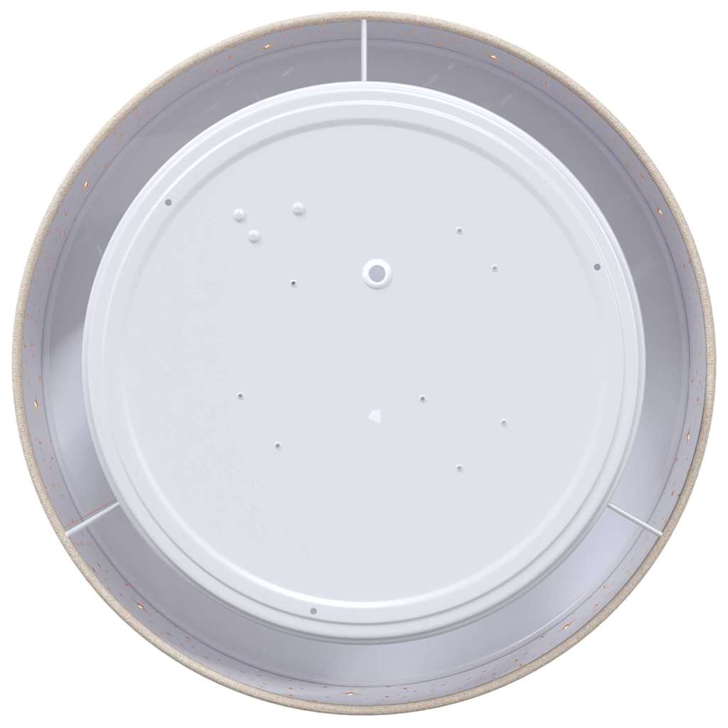 Ceiling Lamp with Spotlights Taupe 30 x 30 x 13.5 cm Fabric